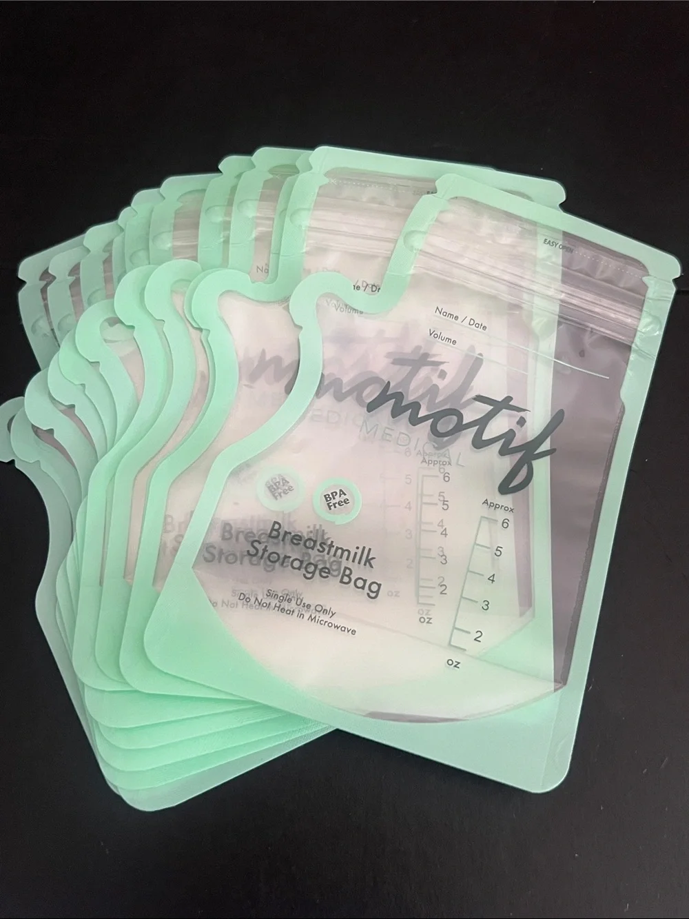 🍼🩵MOTIF MEDICAL BREASTMILK STORAGE (12)BAGS🩵🍼